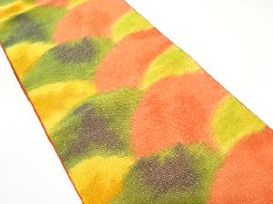 山並模様織り出し　名古屋帯